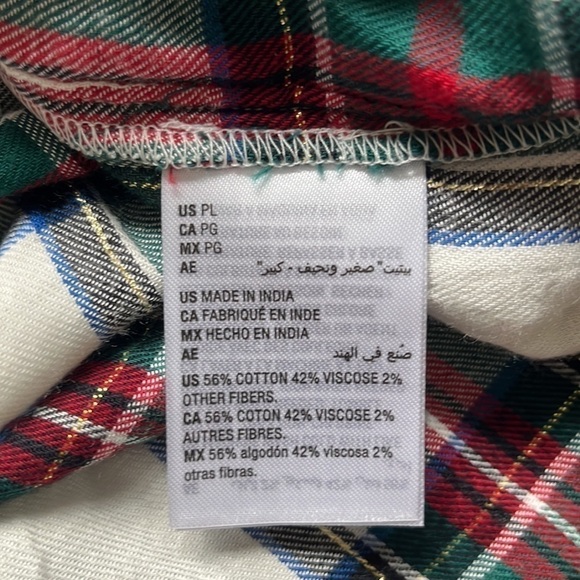 Women's Cotton Plaid Button-Front
Shirt - Picture 7 of 9